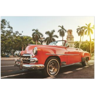 Tableau en aluminium voiture ancienne