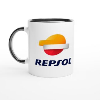 Repsol Mug en céramique blanche 325 ml (11 oz) avec intérieur coloré