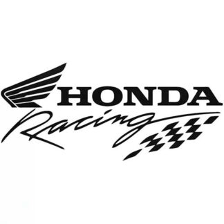 Sticker autocollant Honda racing damier
