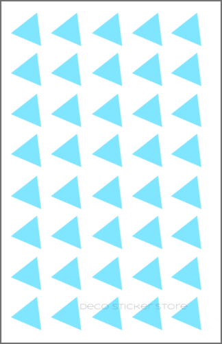 40 gommettes adhésives autocollantes triangle taille et couleur au choix