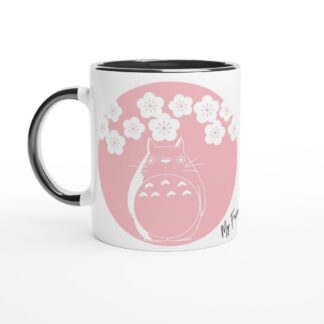 Mug en céramique blanche 325 ml (11 oz) avec intérieur coloré sakura