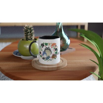 Mug en céramique blanche de 325 ml (11 oz) avec intérieur coloré My friend