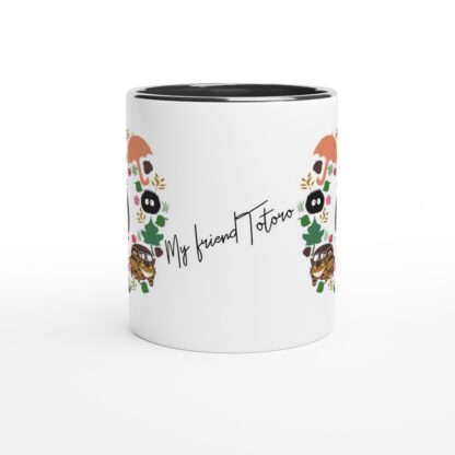 Mug en céramique blanche de 325 ml (11 oz) avec intérieur coloré My friend
