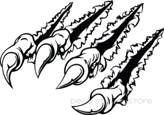 Autocollant sticker monster griffes de monstre