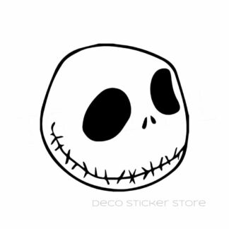 Autocollant sticker tete de Jack Skellington