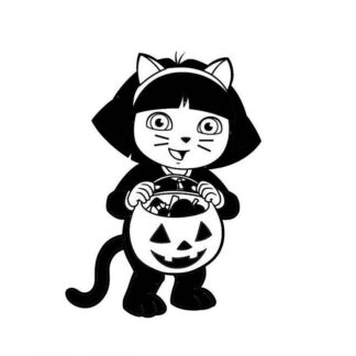 Sticker autocollant Dora Halloween