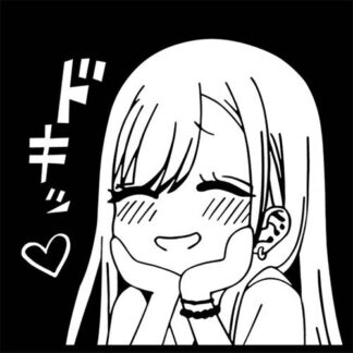 Sticker autocollant fille manga