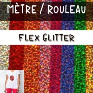 Flex glitter en feuille ou rouleau