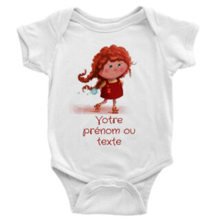 Grenouillère bébé classique à manches courtes fillette