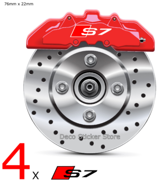 Kit 4 stickers étrier de frein Audi S7