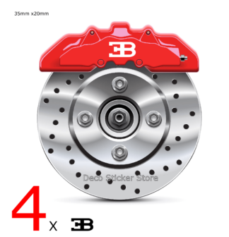 Kit 4 stickers étrier de frein Bugatti