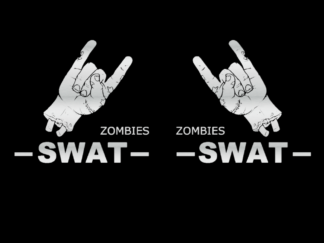 Kit 6 stickers autocollants 4x4 zombies swat modèle exclusif