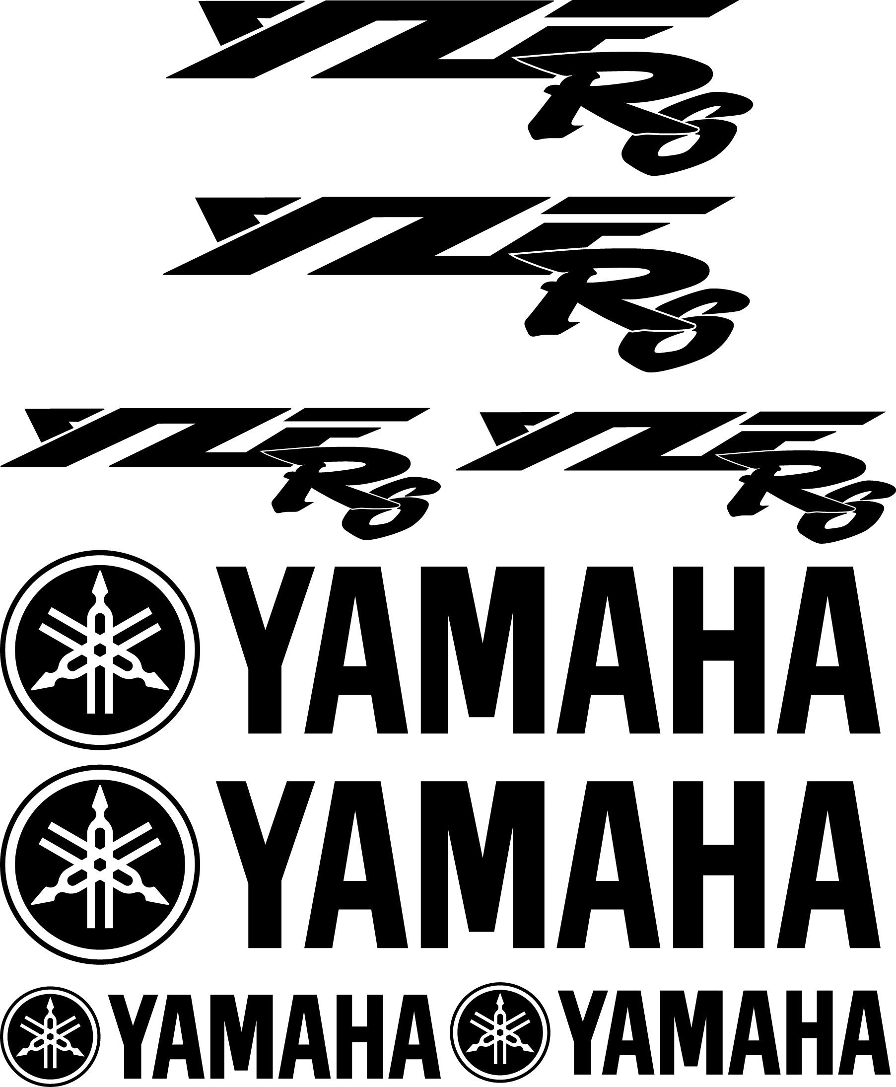 Kit Stickers autocollant moto Yamaha YZF R6- - Déco Sticker Store-14.90€