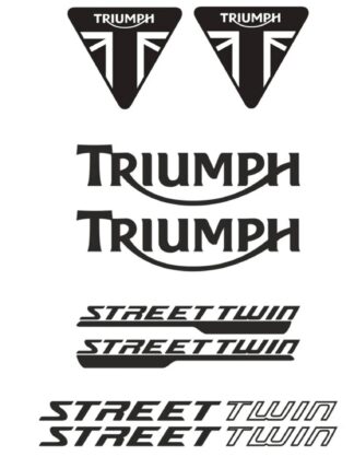 Kit stickers autocollant moto Triumph street twin modèle 1