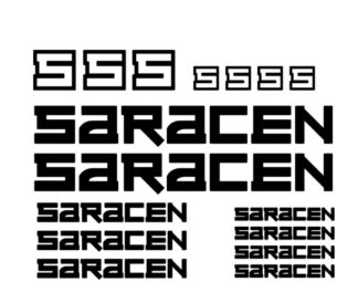 Kit stickers vélo mountain bike Saracen