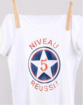 Lot de 10 feuilles A4 transfert imprimante laser textile clair