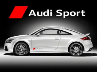 Lot de 2 Stickers Audi Sport Quattro Autocollants latéraux Décalcomanies Jupes latérales TT S3 S4 S5 S6 S7
