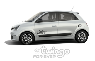 Lot de 2 Stickers autocollant Renault twingo for ever