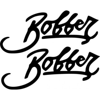 Lot de 2 stickers autocollant moto Triumph bobber