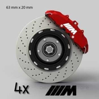 Lot de 4 stickers autocollants étriers de frein BMW M