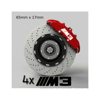Lot de 4 stickers autocollants étriers de freins BMW M3