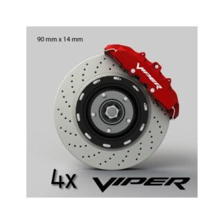 Lot de 4 stickers étriers de frein Dodge Viper