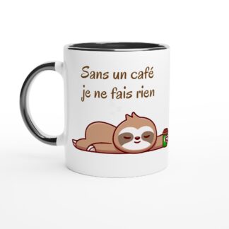 Mug 325 ml (11 oz) avec intérieur coloré paresseux