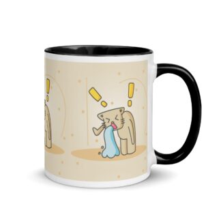 Mug Coloré chat qui vomit