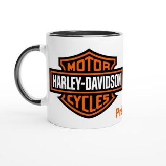 Mug en céramique blanche 325 ml (11 oz) Harley à personnaliser