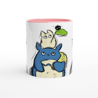Mug en céramique blanche 325 ml (11 oz) avec intérieur coloré