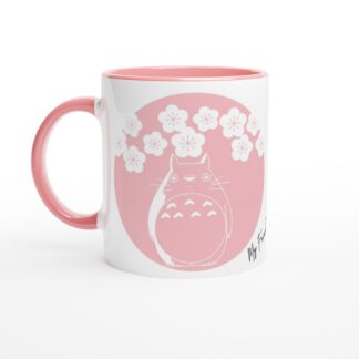 Mug en céramique blanche 325 ml (11 oz) avec intérieur coloré sakura