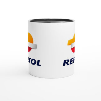 Repsol Mug en céramique blanche 325 ml (11 oz) avec intérieur coloré