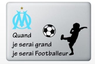 STICKER MACBOOK Football Marseille