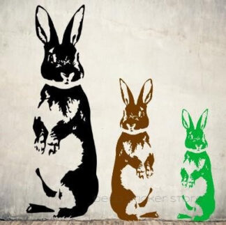 Sticker Autocollant modèle Lapin différentes tailles et couleurs