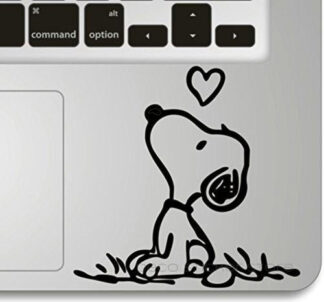 Sticker Autocollant Snoopy love ❤️ trackpad