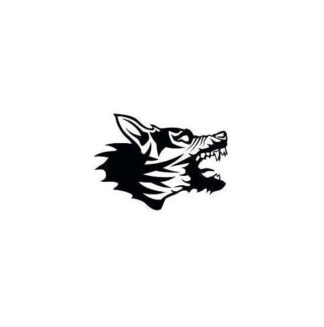 Sticker Chien loup