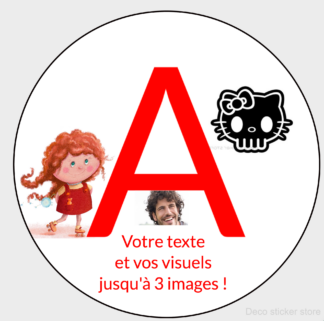 Sticker Jeune conducteur A à personnaliser