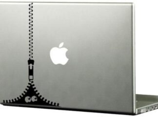Sticker MacBook monstre fermeture éclair