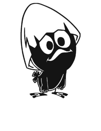 Sticker autocollant Calimero