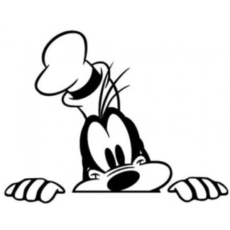 Sticker autocollant Dingo Goofy Disney