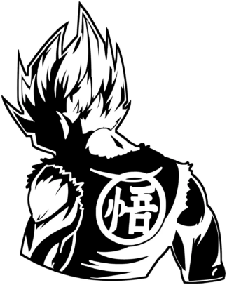 Sticker autocollant Dragon Ball dos