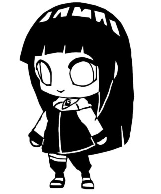 Sticker autocollant Hinata Hyuga
