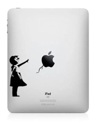 Sticker autocollant IPad Apple Bansky fille au ballon
