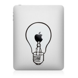 Sticker autocollant IPad Apple ampoule