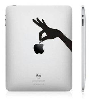 Sticker autocollant IPad Apple prends la pomme
