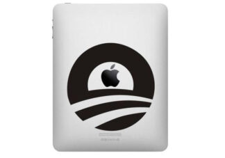 Sticker autocollant IPad Apple rond