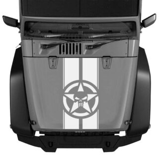 Sticker autocollant Jeep étoile punisher capot