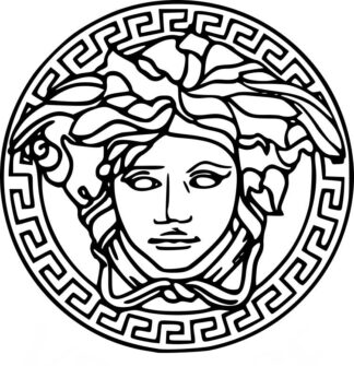 Sticker autocollant Logo Versace Minerve actuel seule