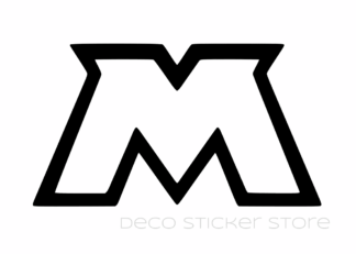 Sticker autocollant MBK  M modèle 2 taille et couleur au choix
