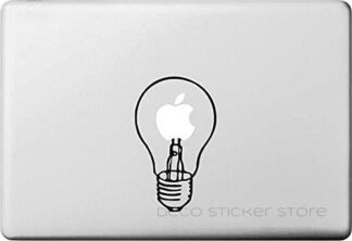 Sticker autocollant MacBook Ampoule modele 2